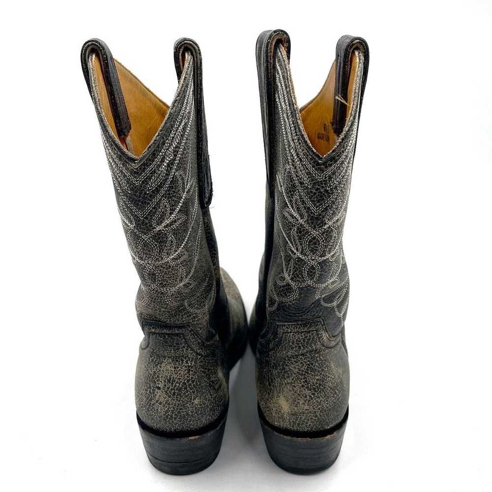 Old Gringo Polo Black Leather Cowboy Boots Embroi… - image 6