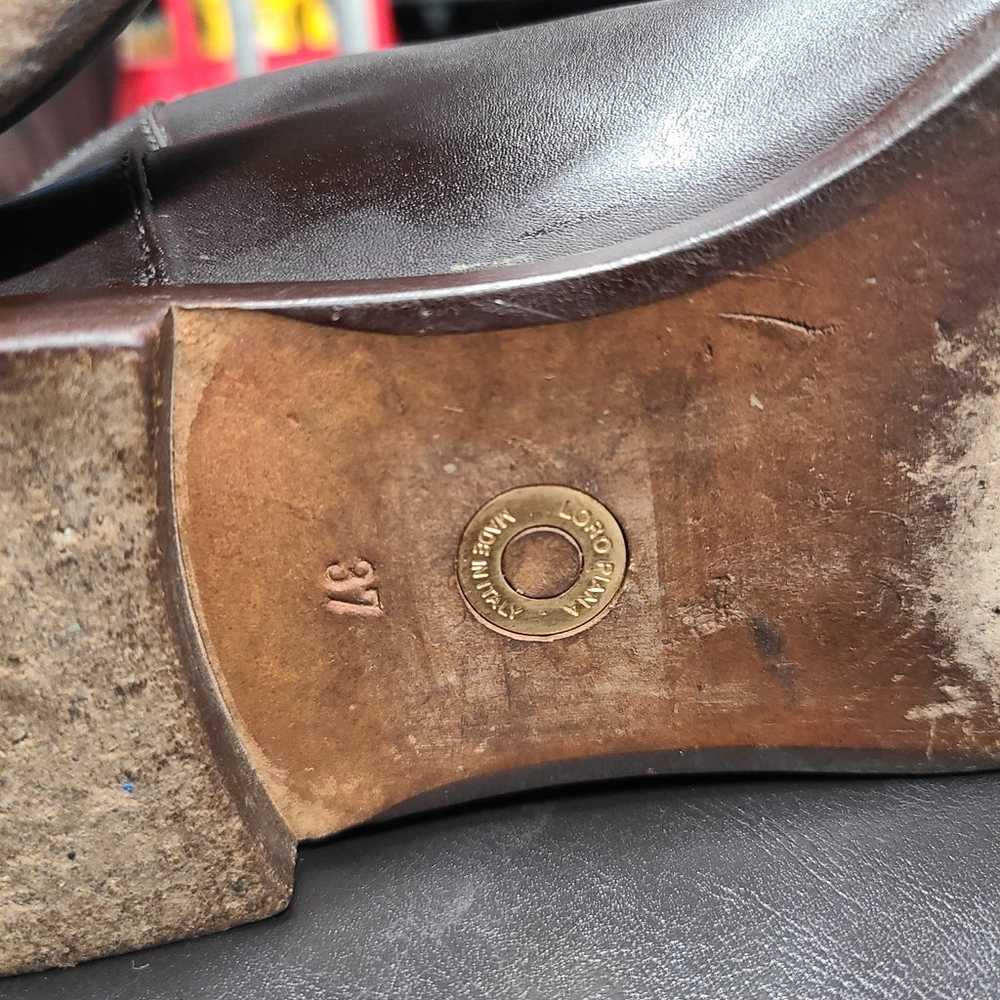 Loro Piana brown leather horseback riding boots s… - image 7