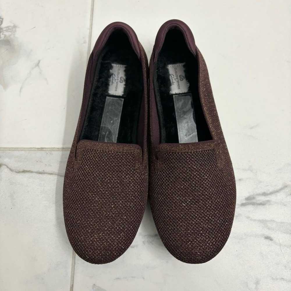 Clarks Cloudsteppers Knit Slip On Flats Carly Dre… - image 2