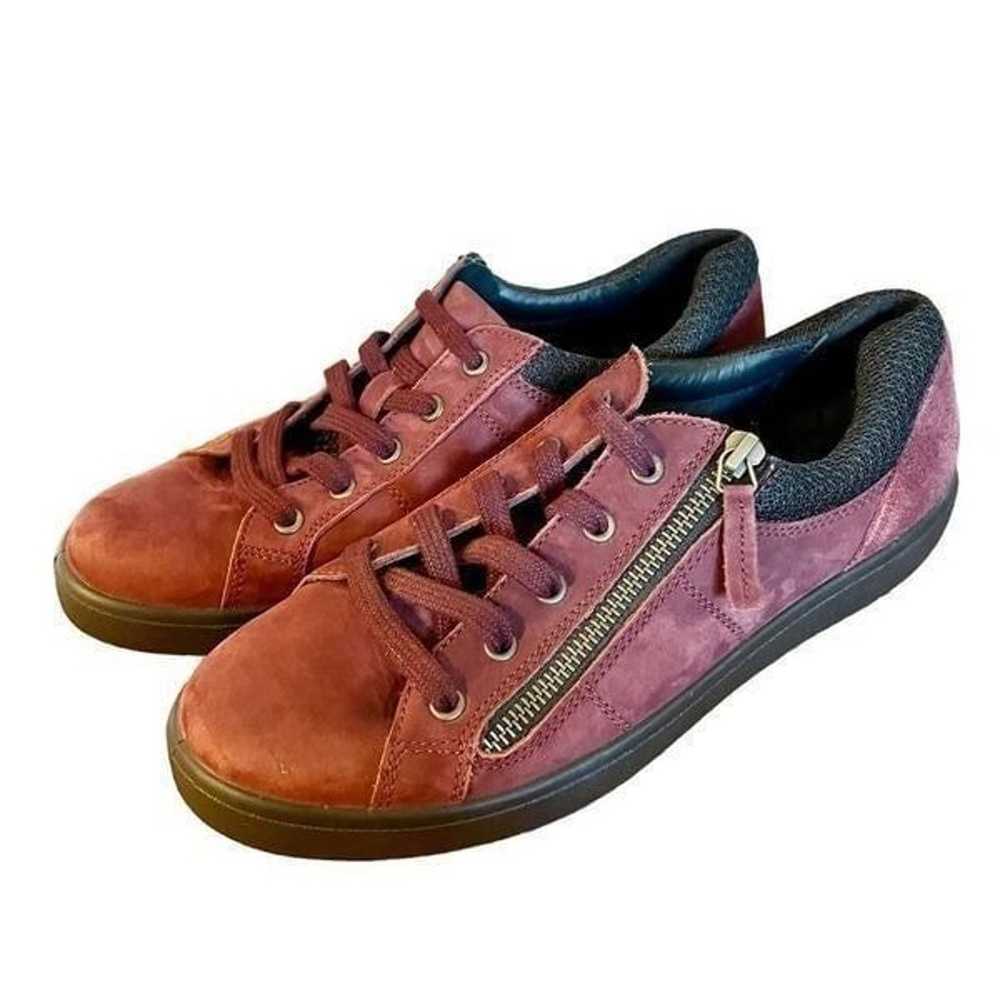 Hotter wine suede sneaker size 8.5 - image 1