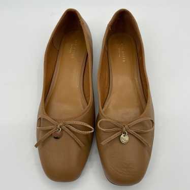 TED BAKER Womens Leather Tan Ballet Flats Size 39… - image 1
