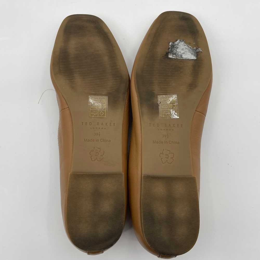 TED BAKER Womens Leather Tan Ballet Flats Size 39… - image 9