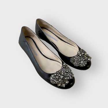 Vera Wang Lavender Lisa Rhinestones Shoes Black