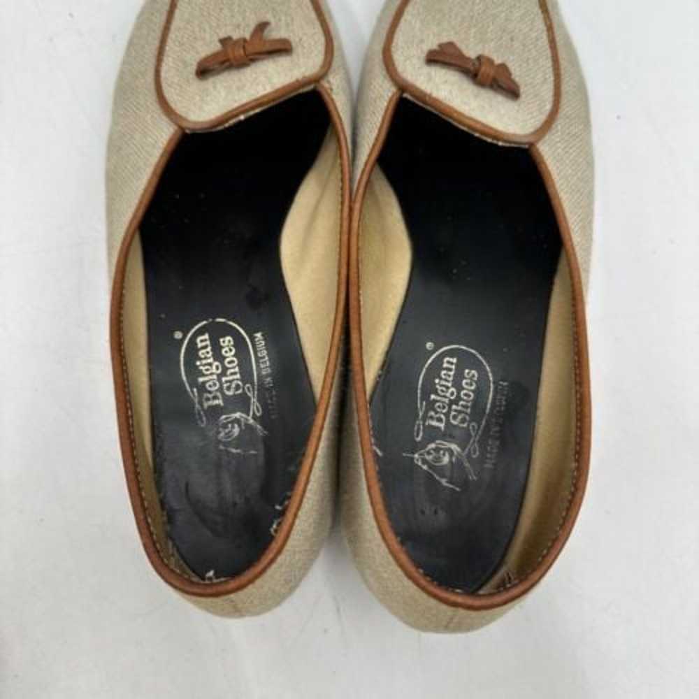 Belgian Shoes Casual (US 6.5) - Linen Natural Hem… - image 7