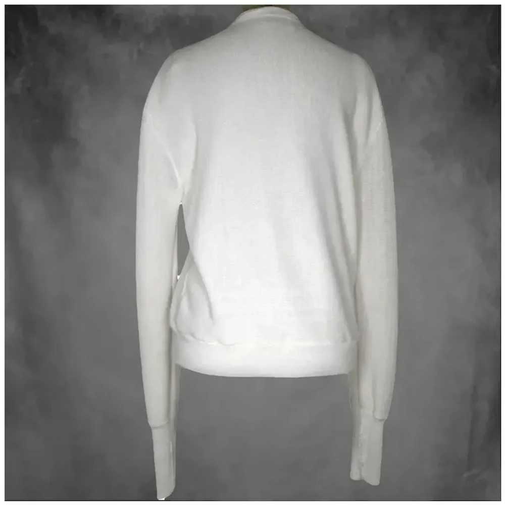 Mens Golf Cardigan, 60s White Sweater for Men, VF… - image 5