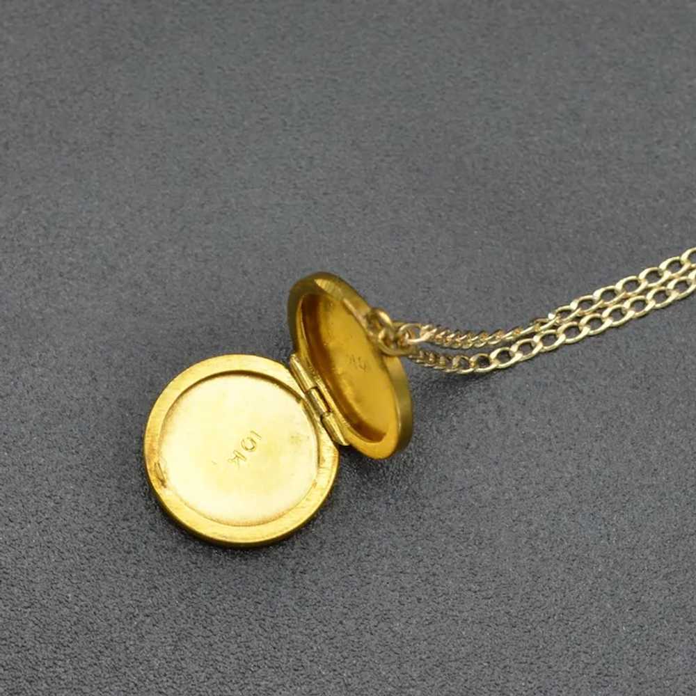 Antique Victorian Miniature 10k Gold “Rowena” Loc… - image 6