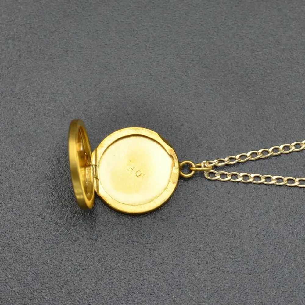 Antique Victorian Miniature 10k Gold “Rowena” Loc… - image 7