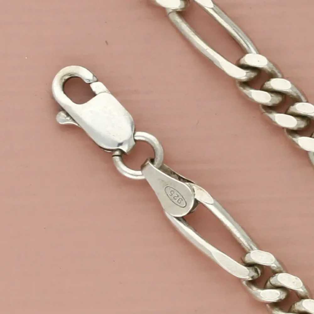 Sterling Silver 5Mm Figaro Chain Necklace Size 18… - image 3