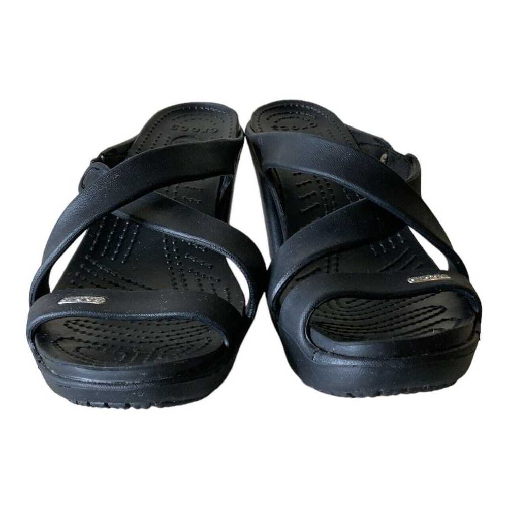 Crocs Cyprus IV Sandals Women's Size 8 Black Stra… - image 8