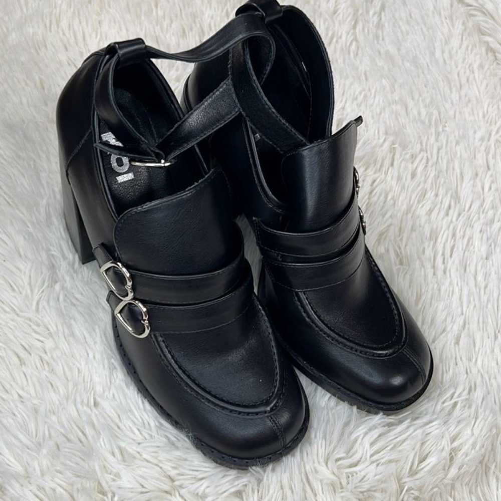 Koi Heart Buckle High Heel Ankle Boots Size 7 New… - image 3
