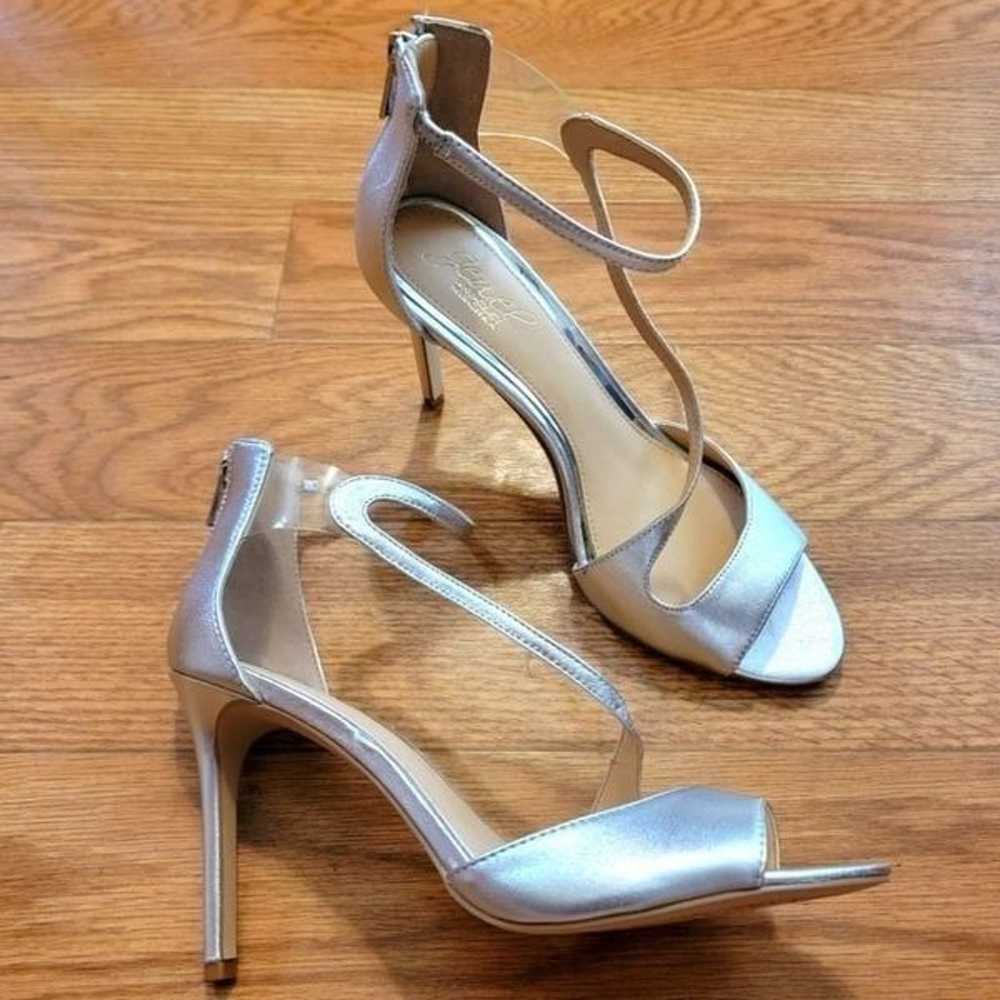 NEW Badgley Mischka Strappy Metallic High Heel Sa… - image 3