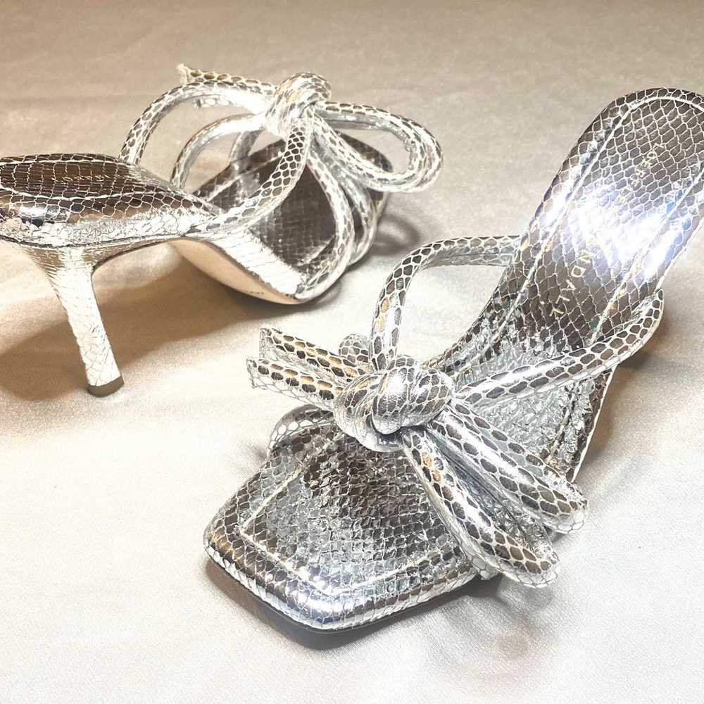 Loeffler Randall Women's Leather Bow Heeled Sanda… - image 4