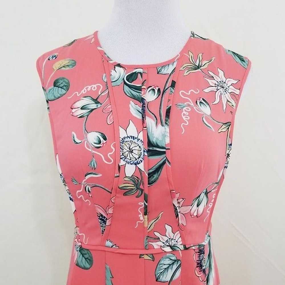 Ann Taylor Coral Oasis dress floral sleeveless 0 - image 5