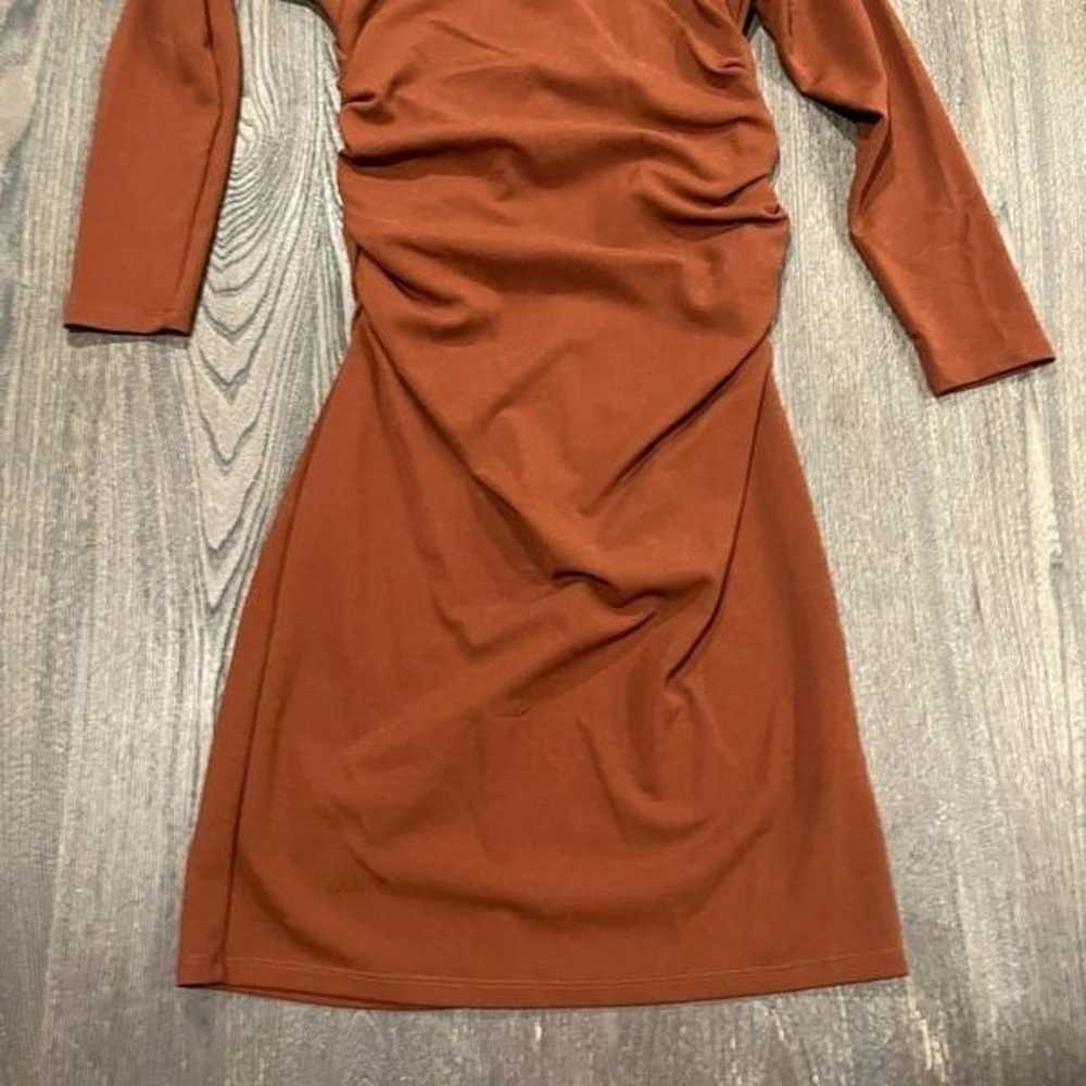 Zara Dress Cold Shoulder Long Sleeve Bodycon Mini… - image 2