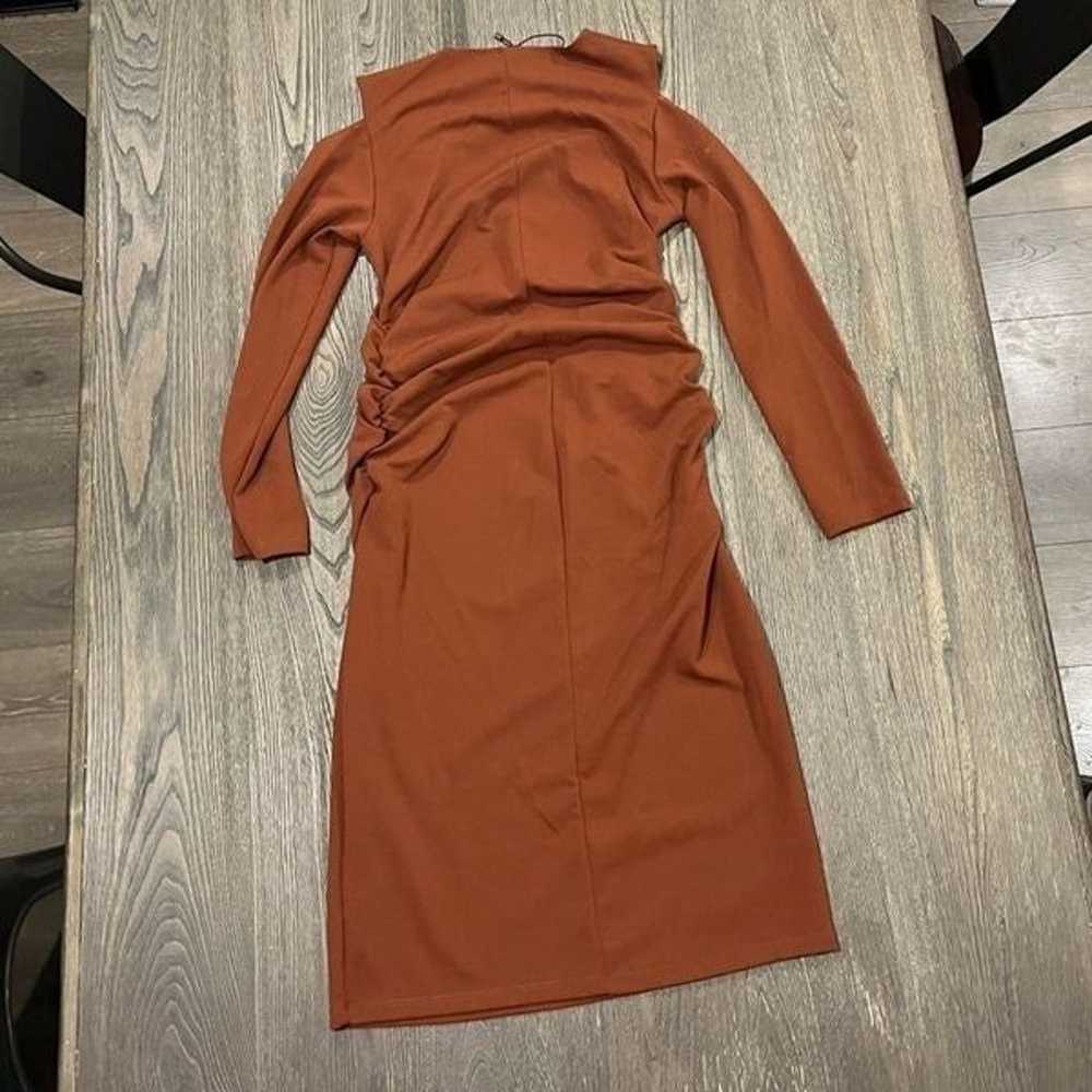 Zara Dress Cold Shoulder Long Sleeve Bodycon Mini… - image 7