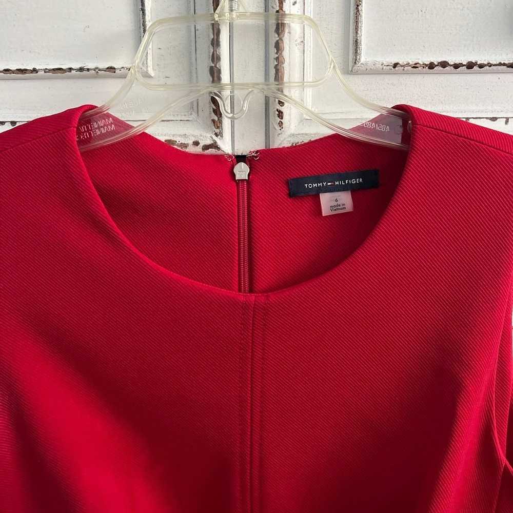 Tommy Hilfiger red dress Size 6 - image 3