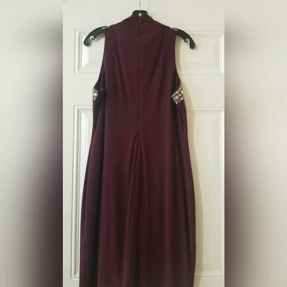 SLNY Evening Dress Burgundy - image 10