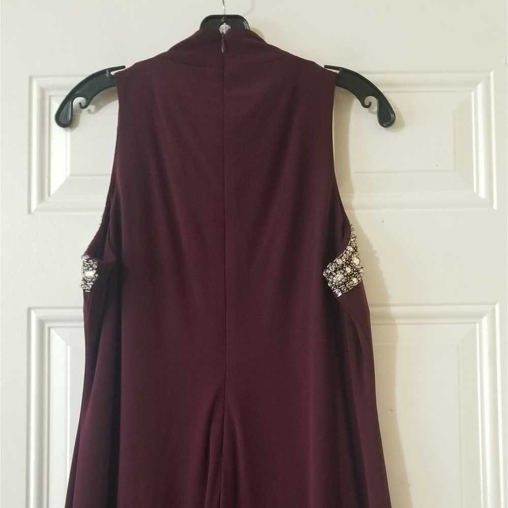 SLNY Evening Dress Burgundy - image 9