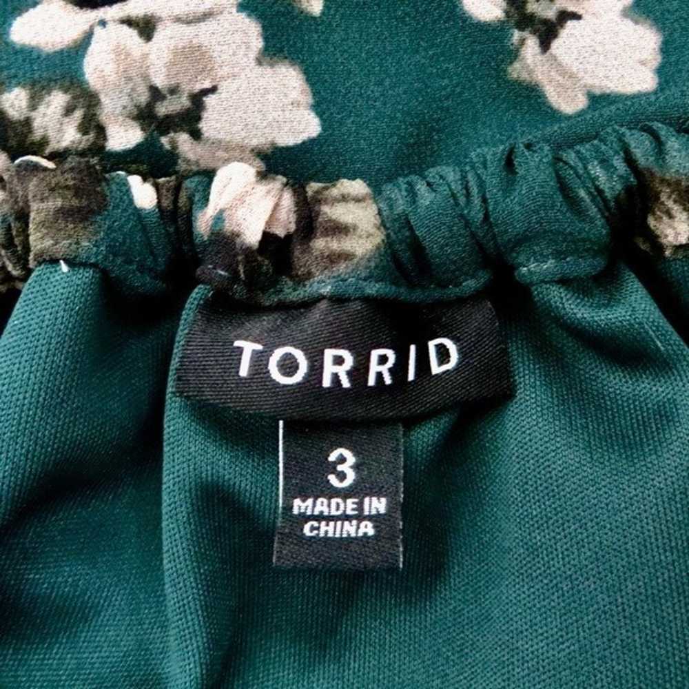 NEW! Torrid Floral Mini Chiffon Off-Shoulder Skat… - image 8