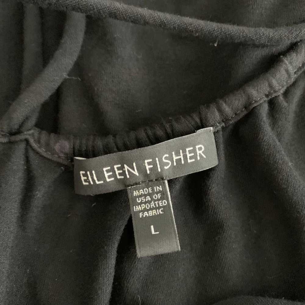 Eileen Fisher Womens Black Sleeveless Knit Swing … - image 8