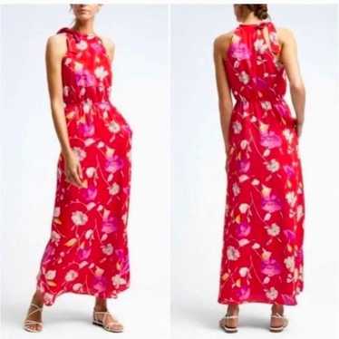 Banana Republic Floral Halter Maxi Dress Size Sma… - image 1