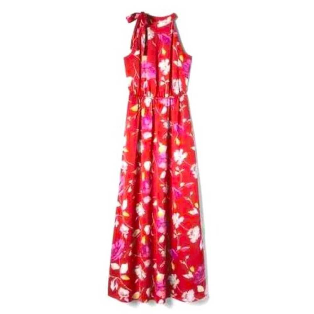 Banana Republic Floral Halter Maxi Dress Size Sma… - image 3