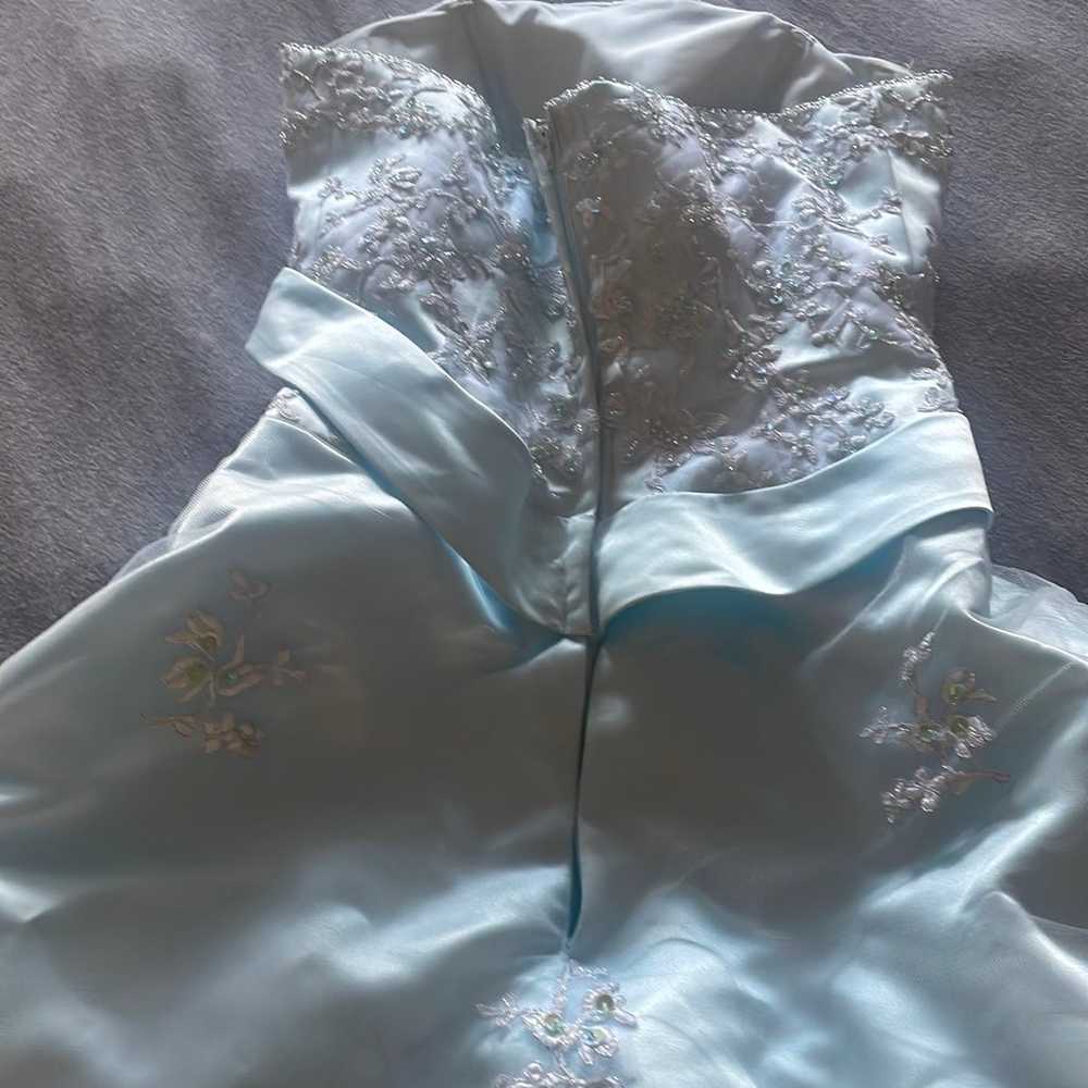Beautiful  Light blue formal dress - image 4