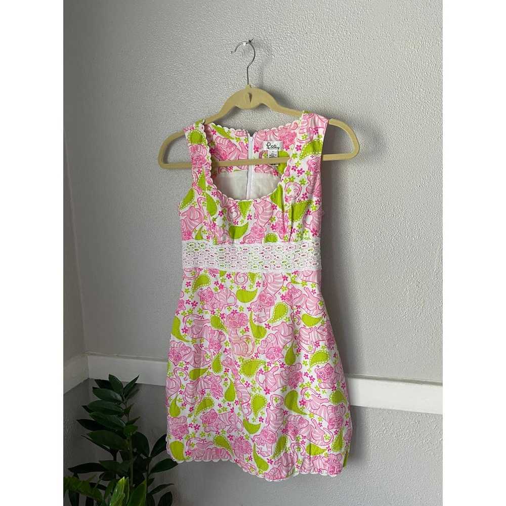 Vintage Lilly Pulitzer Tiger Lace Mini Dress - image 1