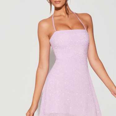Oh polly lilac mini dress