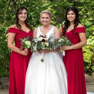 Red Bridesmaid Dress - image 1
