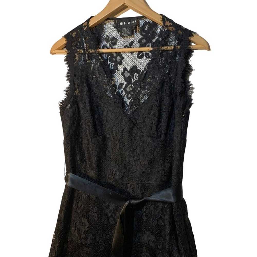 Shani Womens Size 10 Black Lace Dress - image 4