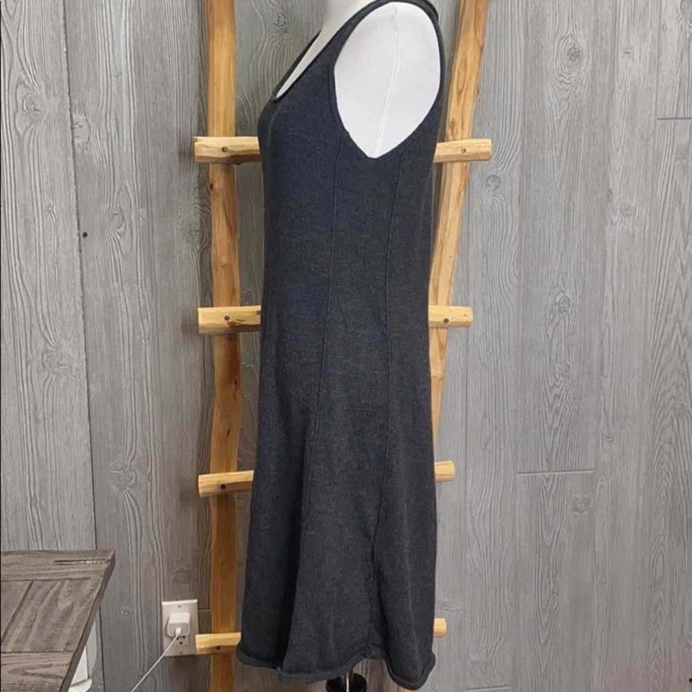 Eileen Fisher Merino Wool Grey Dress XS - image 3