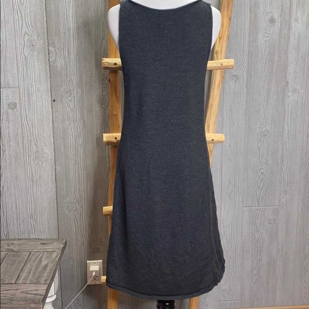 Eileen Fisher Merino Wool Grey Dress XS - image 5