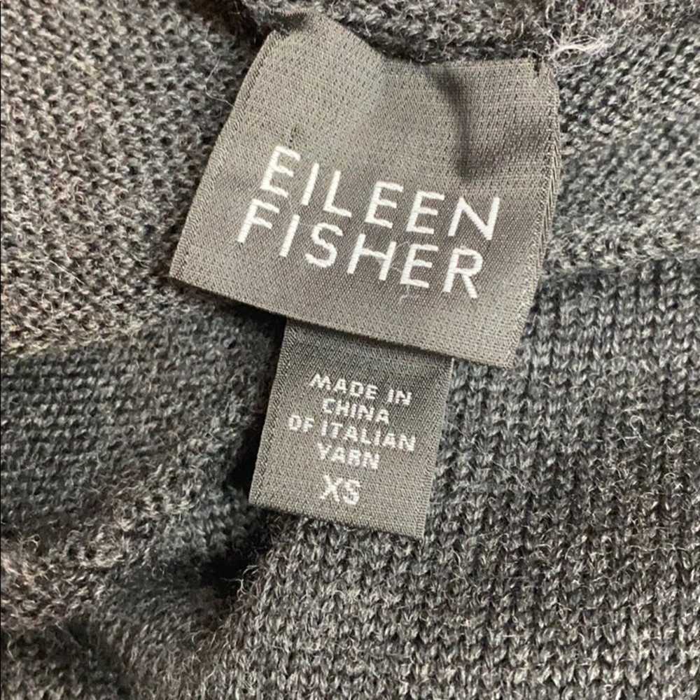 Eileen Fisher Merino Wool Grey Dress XS - image 7