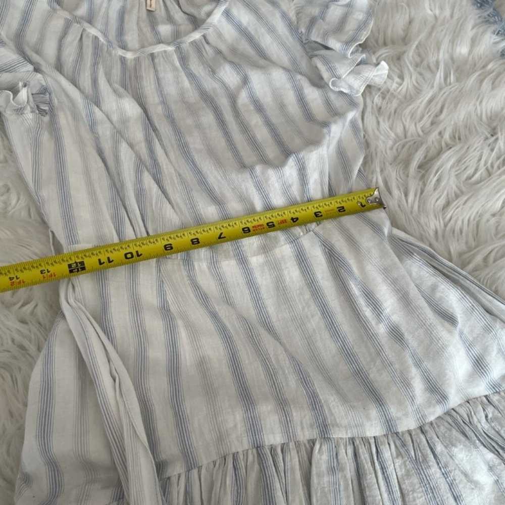 Rebecca Taylor striped ruffle tie waist dress - image 8