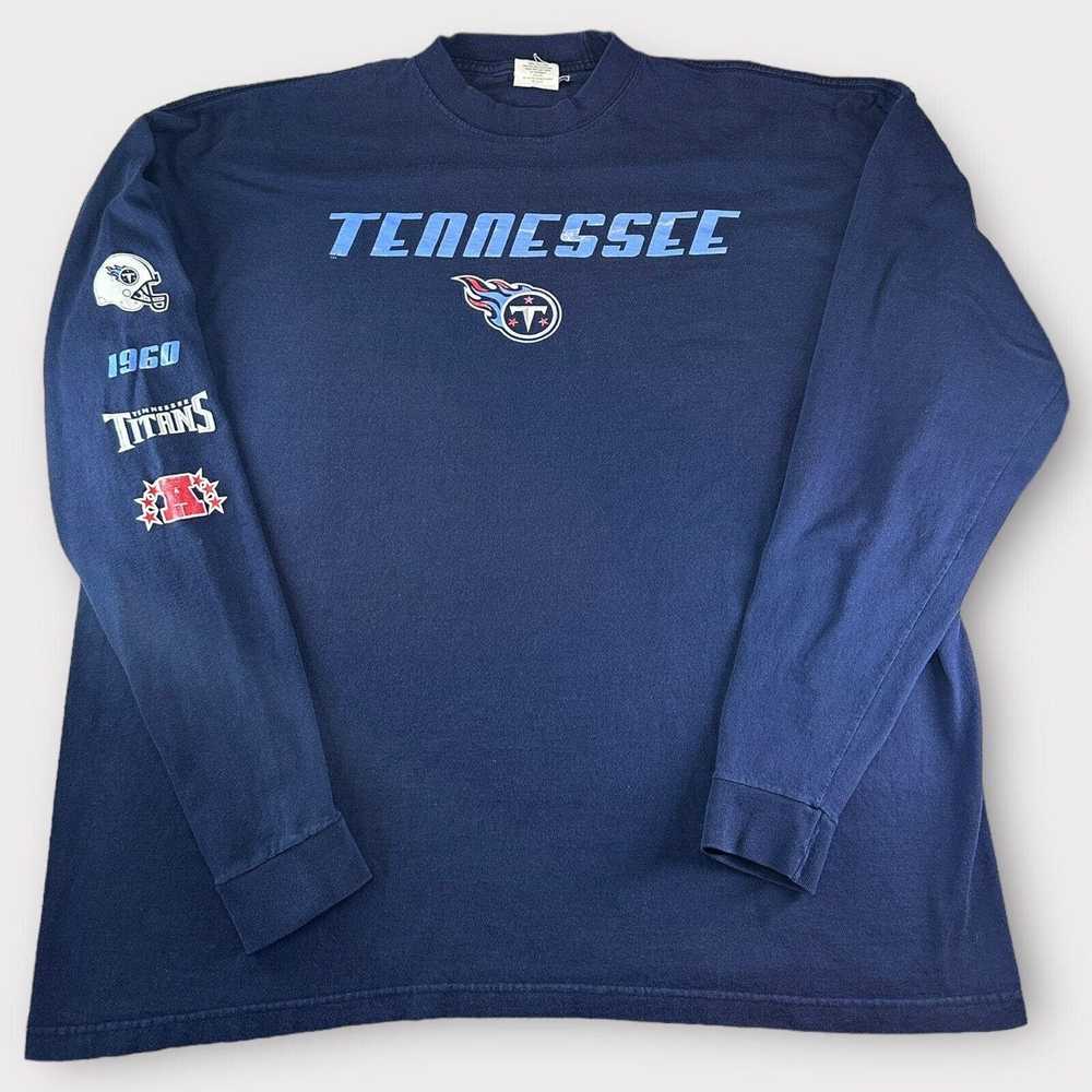 Majestic Vintage Y2K Tennessee Titans Long Sleeve… - image 1