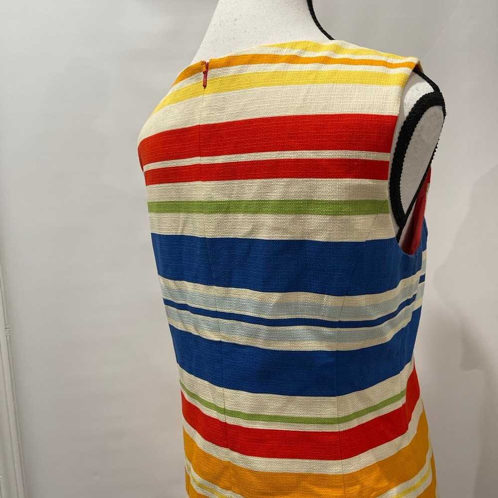 Anthropologie Tabitha Rainbow Embroidered Striped… - image 6