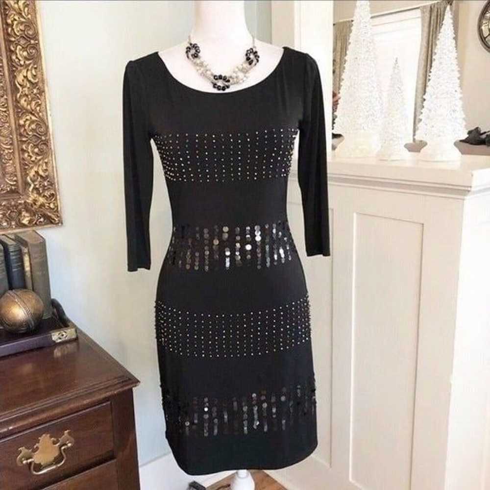 White House Black Market Sequin Sheath Dress XS - image 3