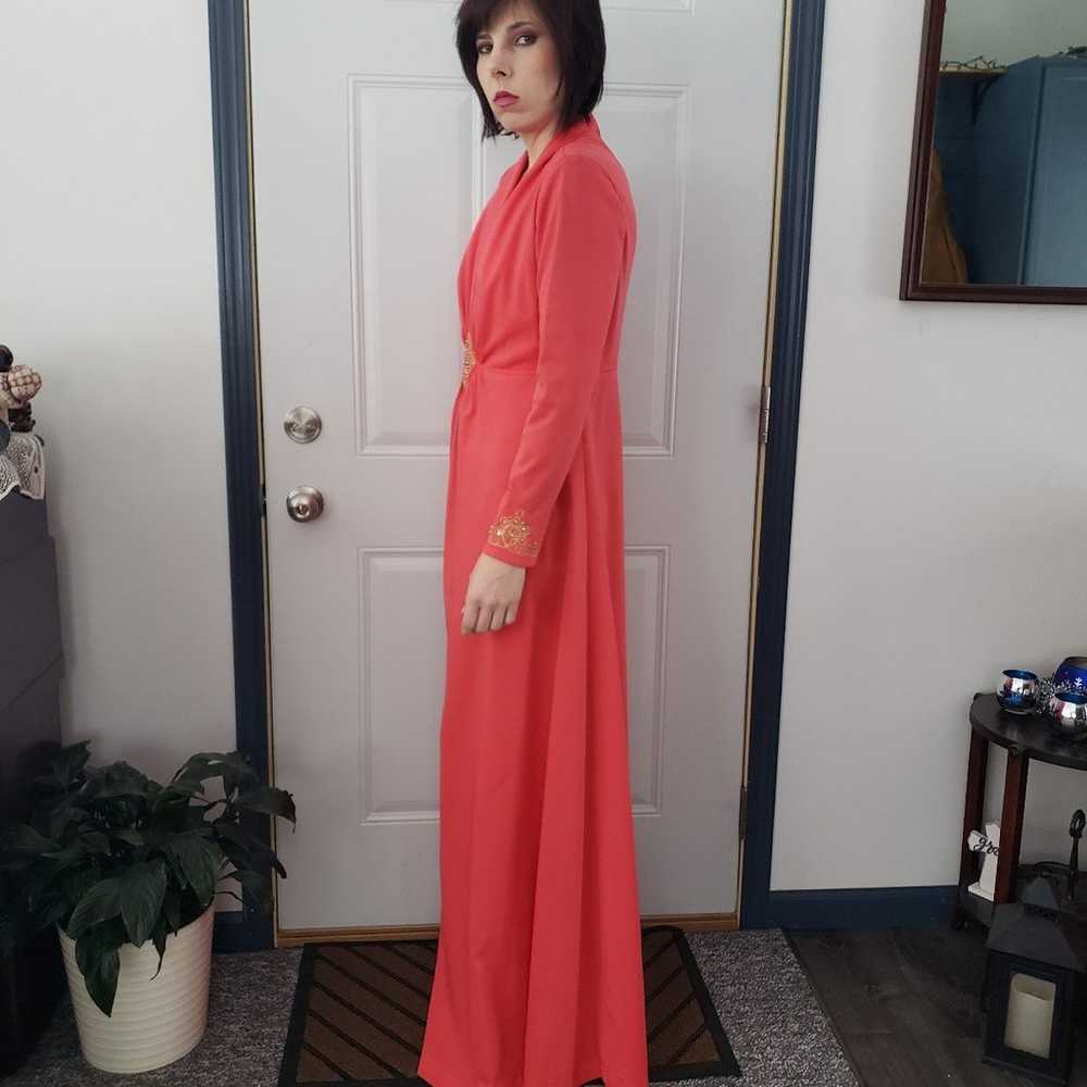 70s Pink Gown - image 2