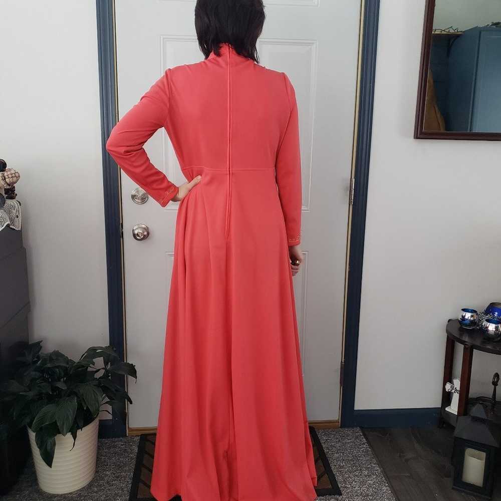 70s Pink Gown - image 3