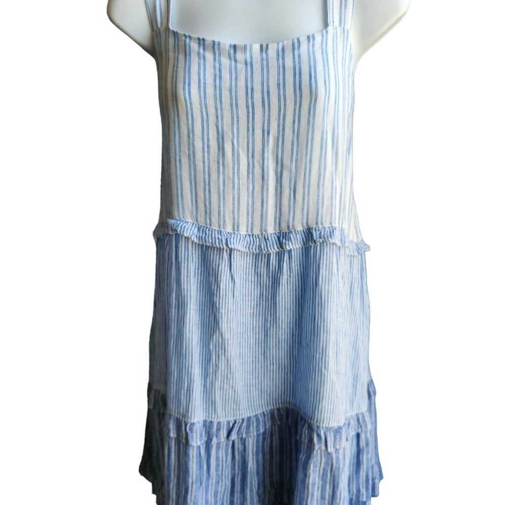 Rails Sandy Dress Blue White Striped Mixed Patter… - image 1