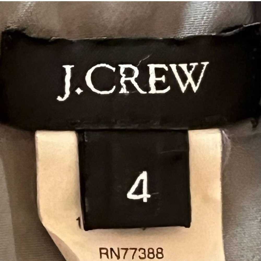 J. Crew Silk Long Sleeved Chiffon Lined Midi Dres… - image 4