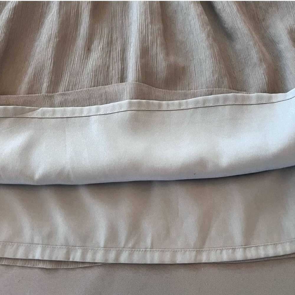 J. Crew Silk Long Sleeved Chiffon Lined Midi Dres… - image 6