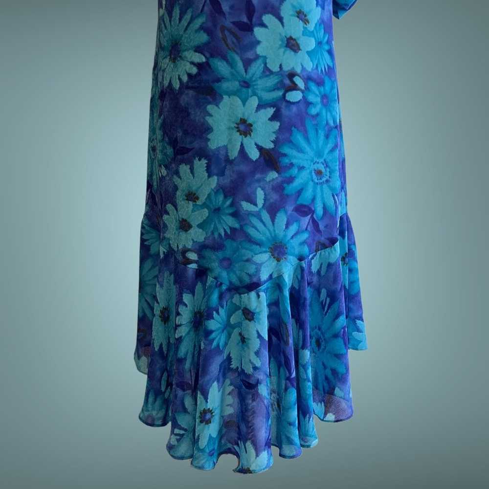 Vintage Muumuu Dress Hawaii Vintage Hawaiian Blue… - image 9