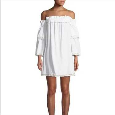 Misa Valerie Off-the-Shoulder Dress in White