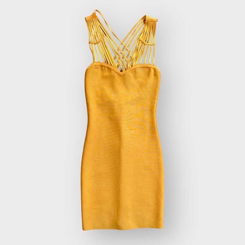 Marciano Bandage Mini Dress Orange - image 1