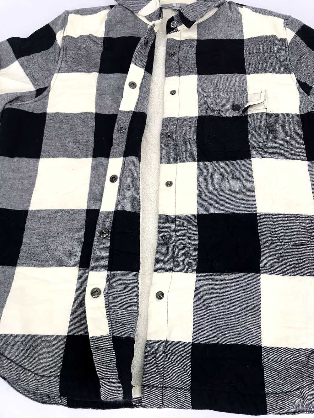 Hype × Japanese Brand × Streetwear Sherpa Flannel… - image 4