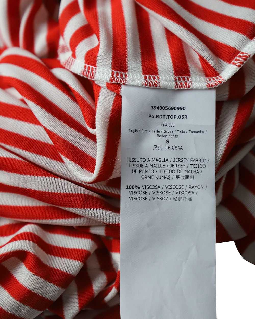 Max Mara Striped Long Sleeve Top in Red and White… - image 5