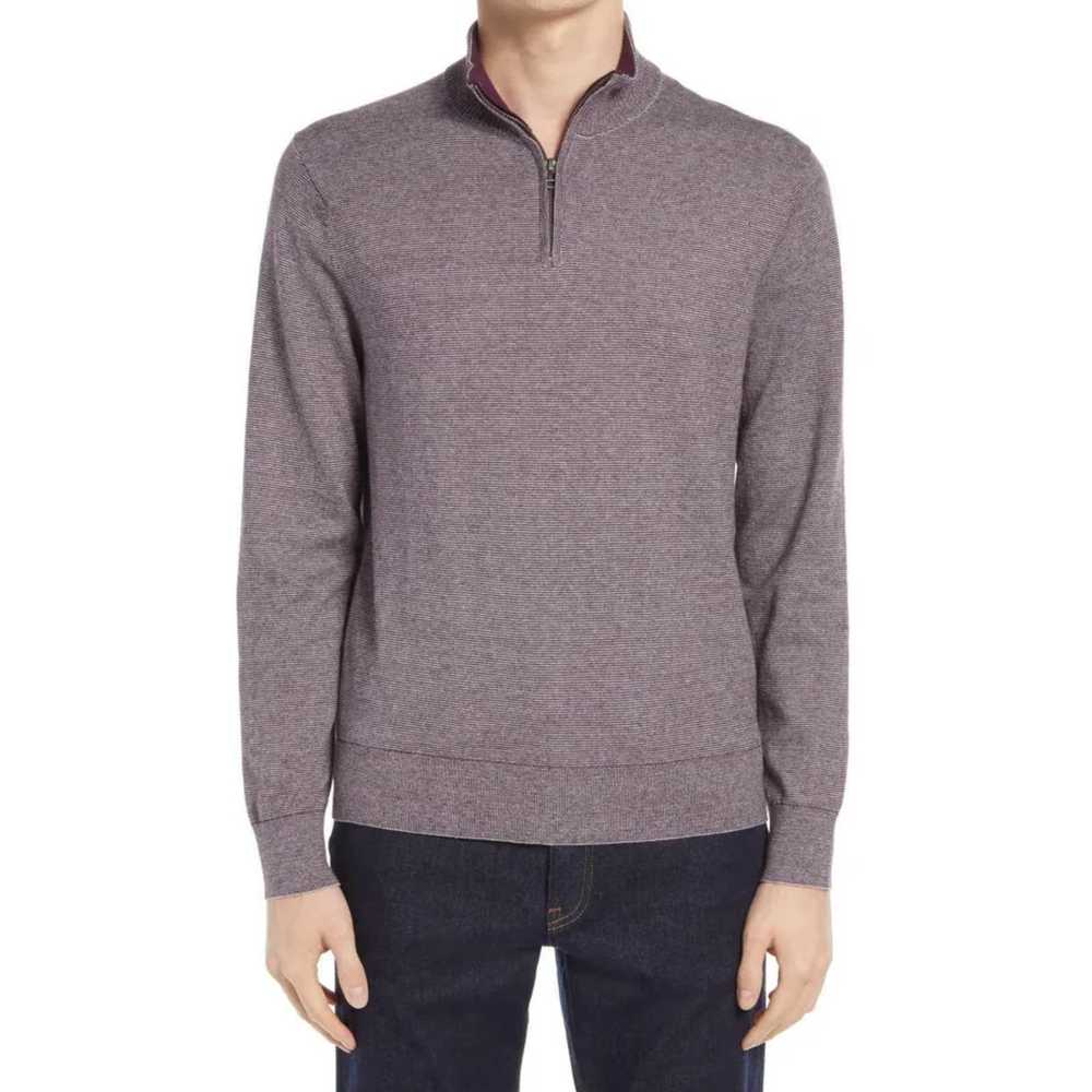 Bonobos Bonobos -Half Zip Mock Neck Sweater / Rub… - image 1