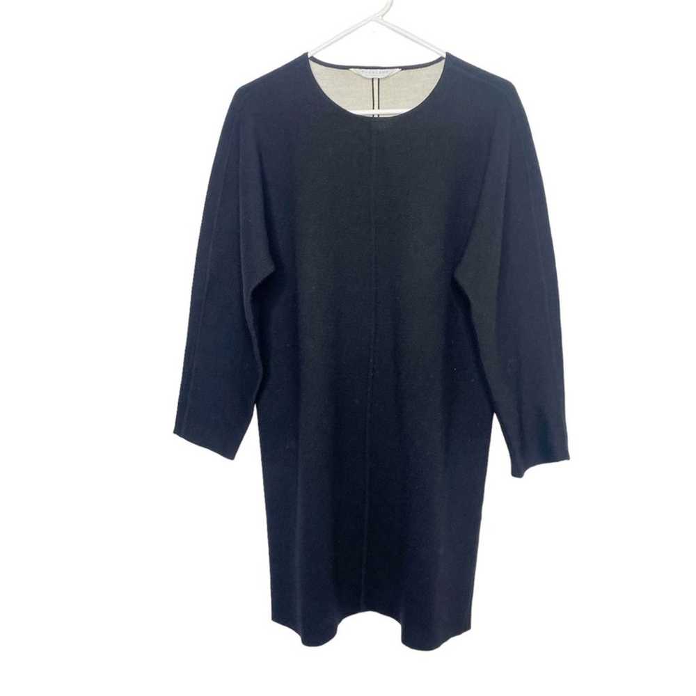 Everlane knit wool sweater dress black dress size… - image 1